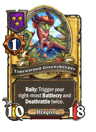 Timewarped Greenskeeper Hearthstone kártya