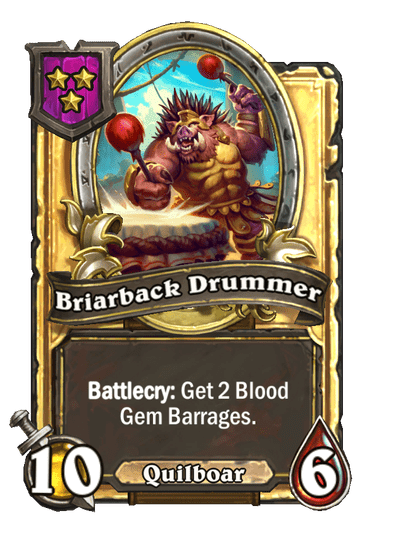 Briarback Drummer Hearthstone kártya