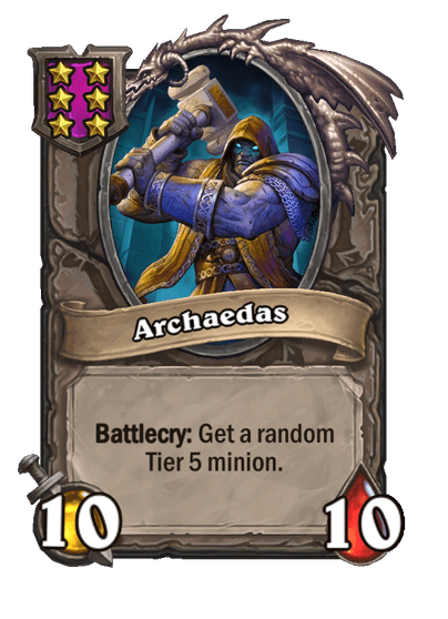 Archaedas Hearthstone kártya