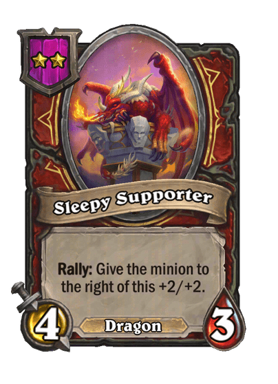 Sleepy Supporter Hearthstone kártya
