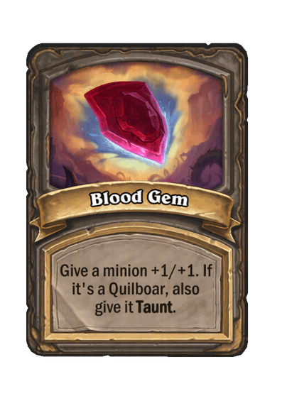 Blood Gem Hearthstone kártya