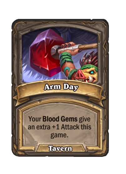 Arm Day Hearthstone kártya
