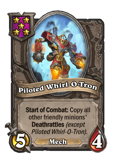 Piloted Whirl-O-Tron Hearthstone kártya