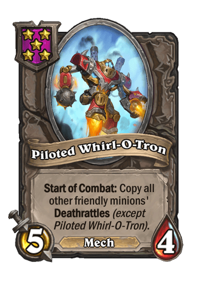 Piloted Whirl-O-Tron Hearthstone kártya