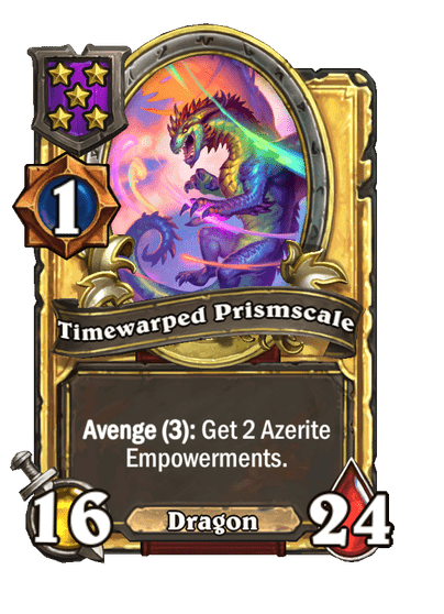 Timewarped Prismscale Hearthstone kártya