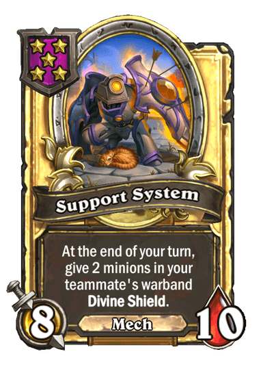 Support System Hearthstone kártya