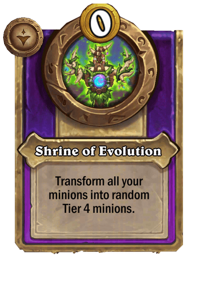 Shrine of Evolution Hearthstone kártya