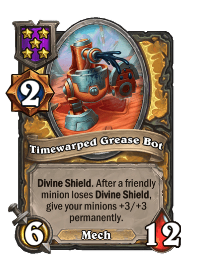 Timewarped Grease Bot Hearthstone kártya