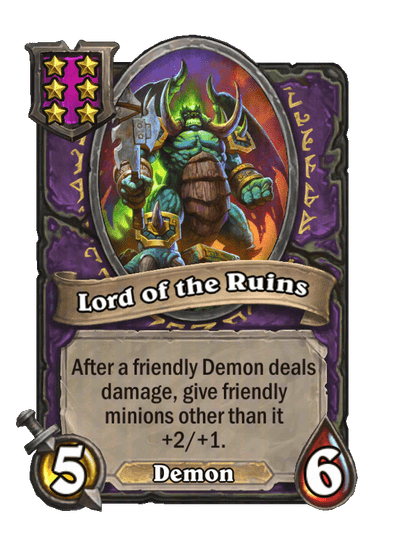 Lord of the Ruins Hearthstone kártya