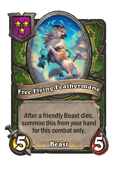 Free-Flying Feathermane Hearthstone kártya