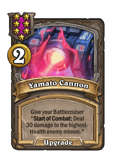 Yamato Cannon Hearthstone kártya