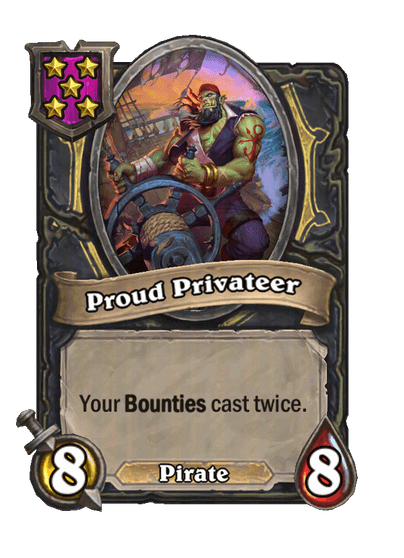 Proud Privateer Hearthstone kártya