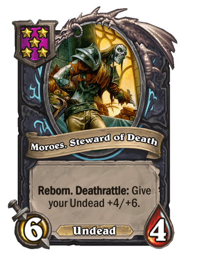 Moroes, Steward of Death Hearthstone kártya