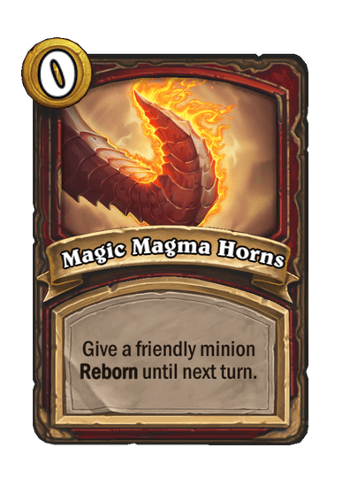 Magic Magma Horns Hearthstone kártya