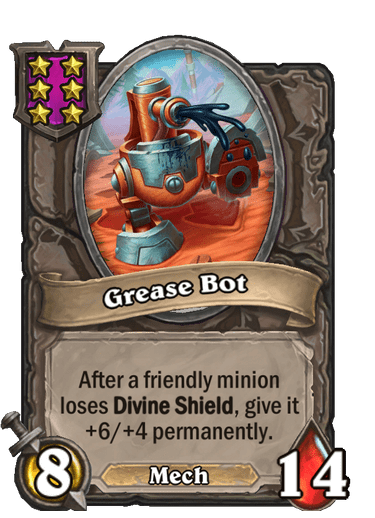Grease Bot Hearthstone kártya