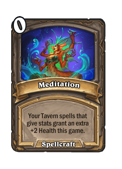 Meditation Hearthstone kártya