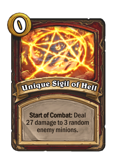 Unique Sigil of Hell Hearthstone kártya