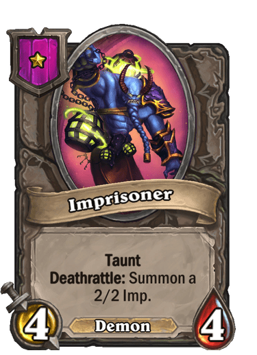 Imprisoner Hearthstone kártya
