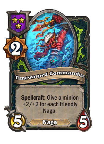 Timewarped Commander Hearthstone kártya