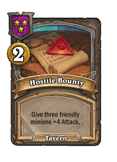 Hostile Bounty Hearthstone kártya
