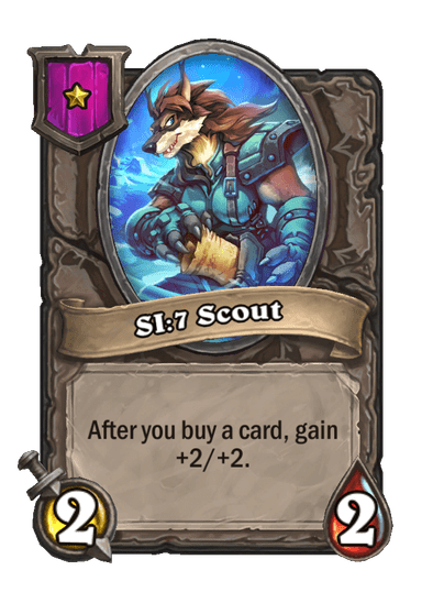 SI:7 Scout Hearthstone kártya
