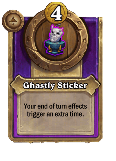 Ghastly Sticker Hearthstone kártya