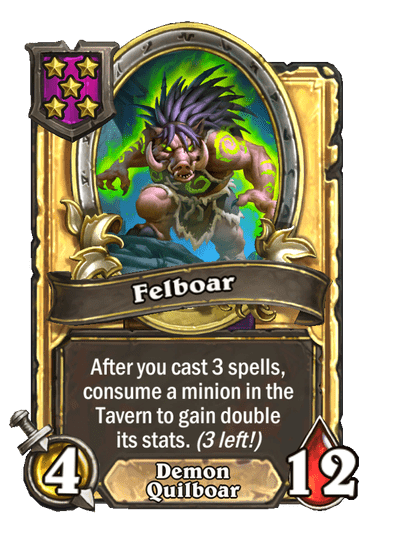 Felboar Hearthstone kártya