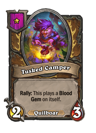 Tusked Camper Hearthstone kártya