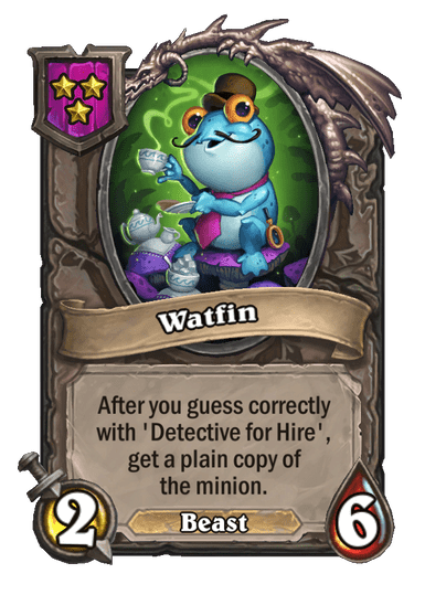 Watfin Hearthstone kártya