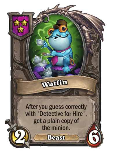 Watfin Hearthstone kártya