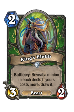 King's Elekk Hearthstone kártya