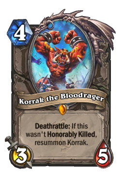 Korrak the Bloodrager Hearthstone kártya
