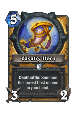 Cavalry Horn Hearthstone kártya