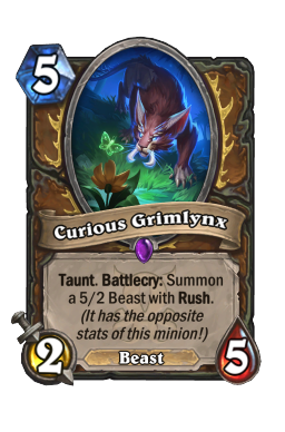 Curious Grimlynx kártya