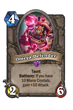 Omega Defender Hearthstone kártya