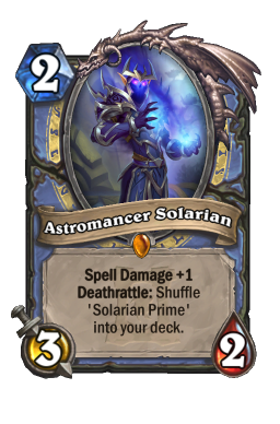 Astromancer Solarian Hearthstone kártya