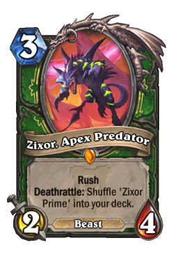 Zixor, Apex Predator Hearthstone kártya