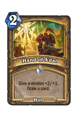 Hand of A'dal Hearthstone kártya