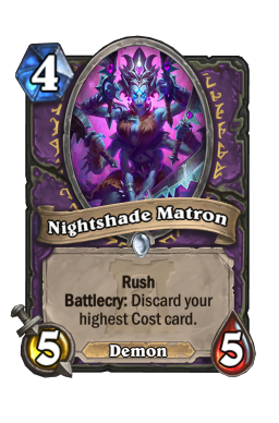 Nightshade Matron Hearthstone kártya