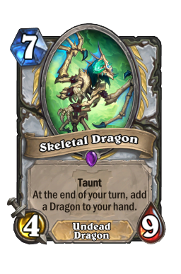 Skeletal Dragon Hearthstone kártya