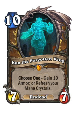 Kun the Forgotten King Hearthstone kártya