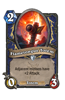 Flametongue Totem Hearthstone kártya