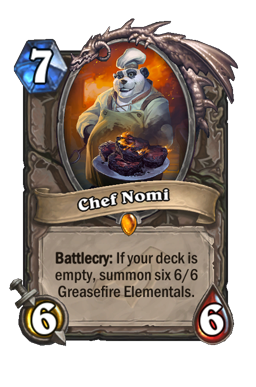 Chef Nomi Hearthstone kártya