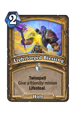 Lightforged Blessing Hearthstone kártya