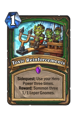 Toxic Reinforcements Hearthstone kártya