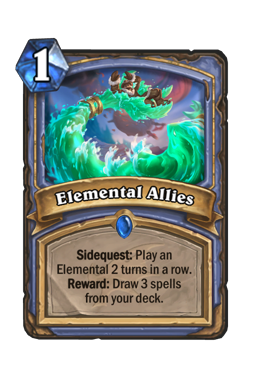 Elemental Allies Hearthstone kártya