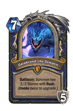 Galakrond the Tempest Hearthstone kártya