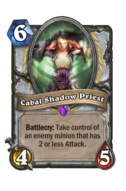 Cabal Shadow Priest Hearthstone kártya