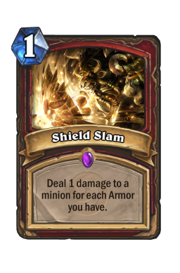 Shield Slam Hearthstone kártya