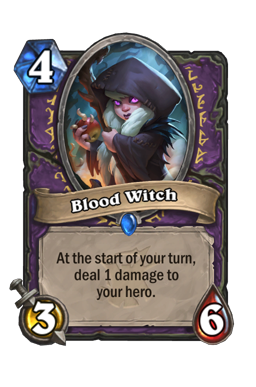 Blood Witch Hearthstone kártya